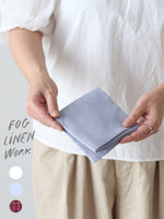 画像をギャラリービューアに読み込む, fog linen work リネンハンカチ [LBH125]
