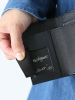 画像をギャラリービューアに読み込む, ebagos 三つ折りサイフ オイルショルダー(カシメ＋素押し) [35625]
