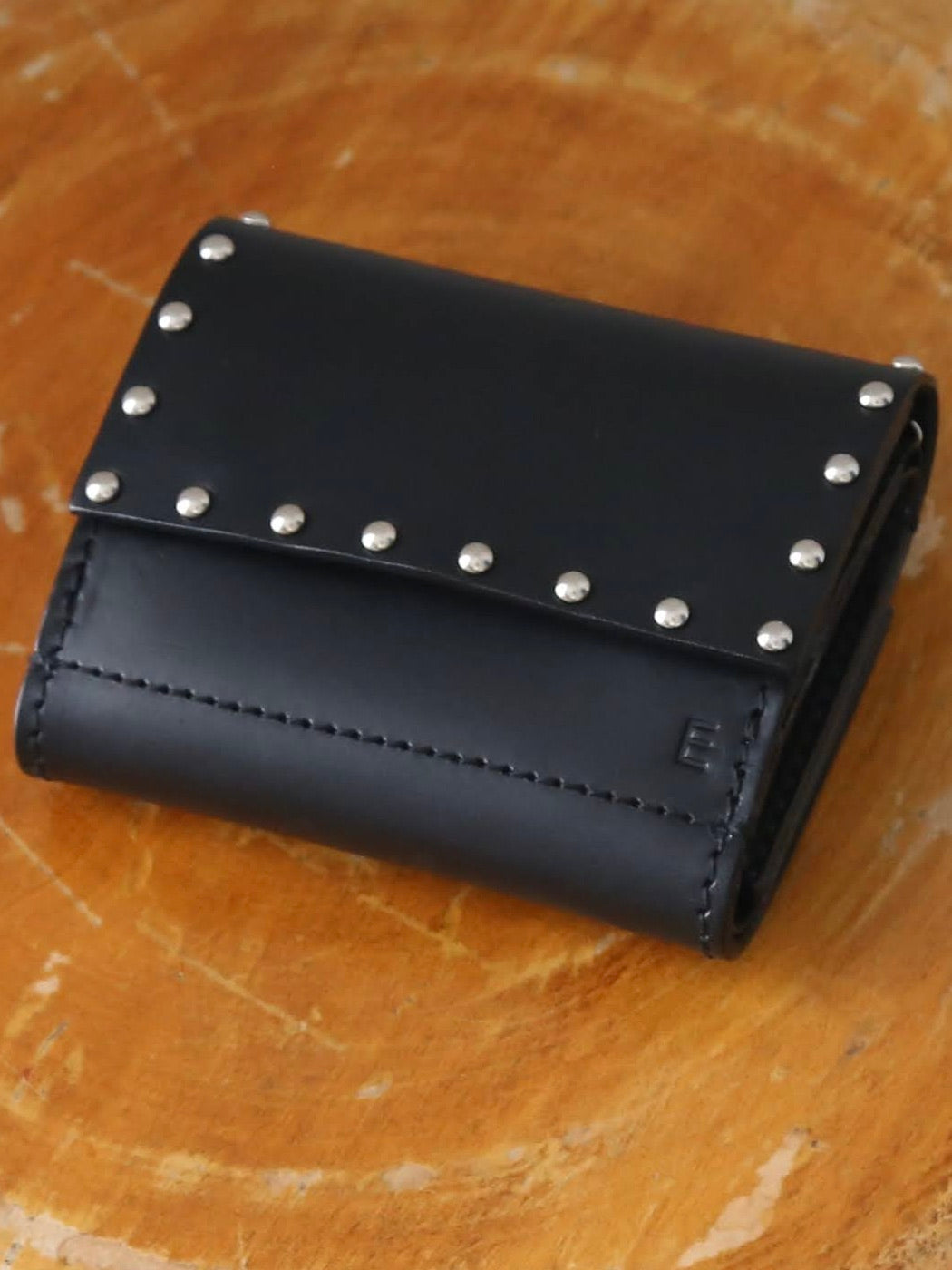 ebagos 三つ折りサイフ オイルショルダー(カシメ＋素押し) [35625]