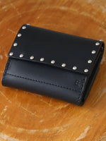 画像をギャラリービューアに読み込む, ebagos 三つ折りサイフ オイルショルダー(カシメ＋素押し) [35625]
