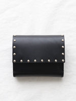 画像をギャラリービューアに読み込む, ebagos 三つ折りサイフ オイルショルダー(カシメ＋素押し) [35625]
