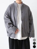 画像をギャラリービューアに読み込む, Veritecoeur ウールフラノブルゾン [VC-2791]
