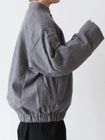 画像をギャラリービューアに読み込む, Veritecoeur ウールフラノブルゾン [VC-2791]
