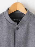 画像をギャラリービューアに読み込む, Veritecoeur ウールフラノブルゾン [VC-2791]
