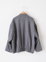 画像をギャラリービューアに読み込む, Veritecoeur ウールフラノブルゾン [VC-2791]
