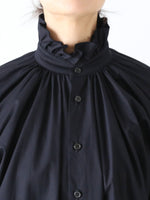 画像をギャラリービューアに読み込む, noir kei ninomiya 綿ブロード×アセテートサテンワンピース [3P-O008-051]
