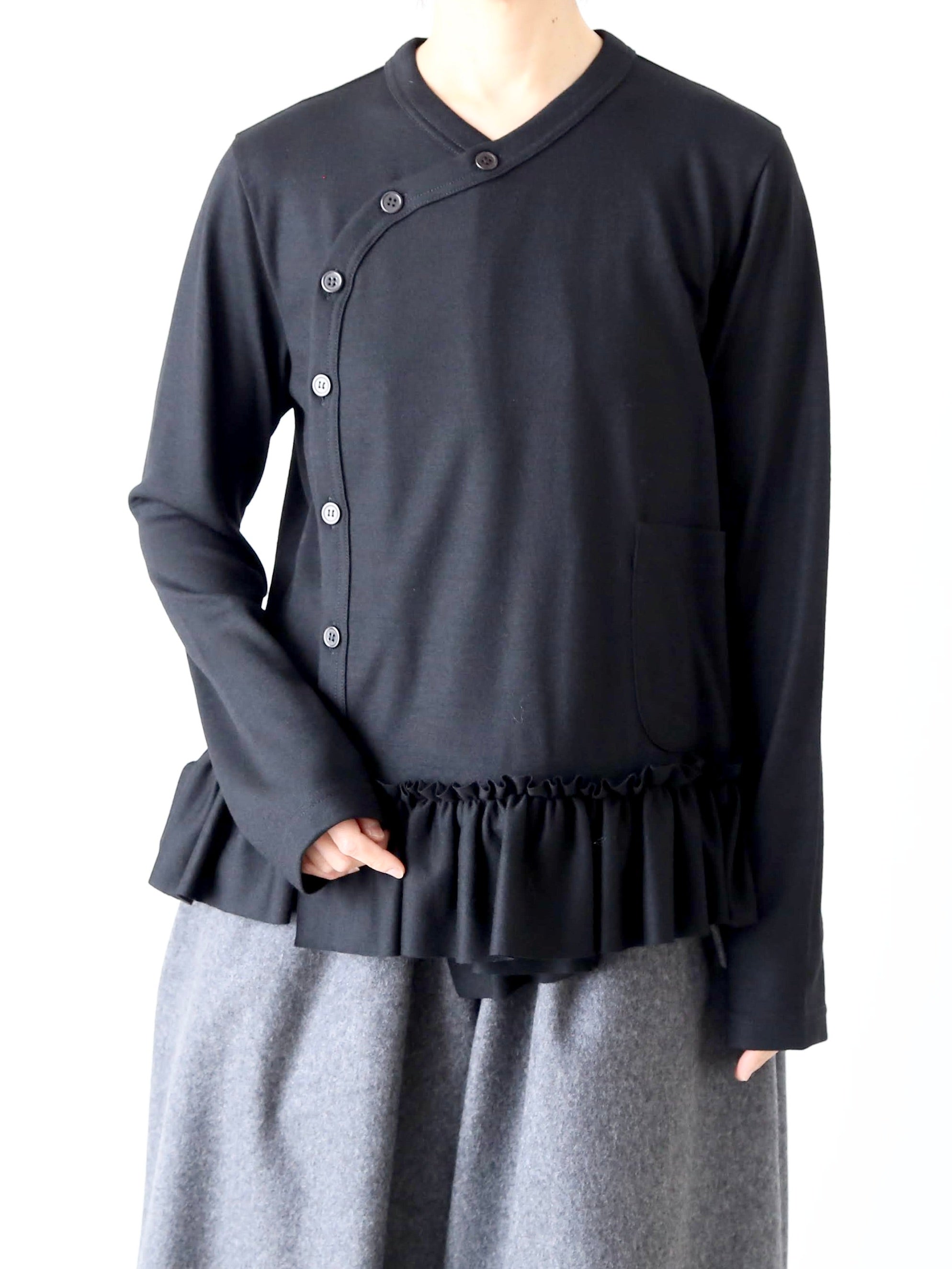 noir kei ninomiya ウール天竺ニット [3P-T017-051]