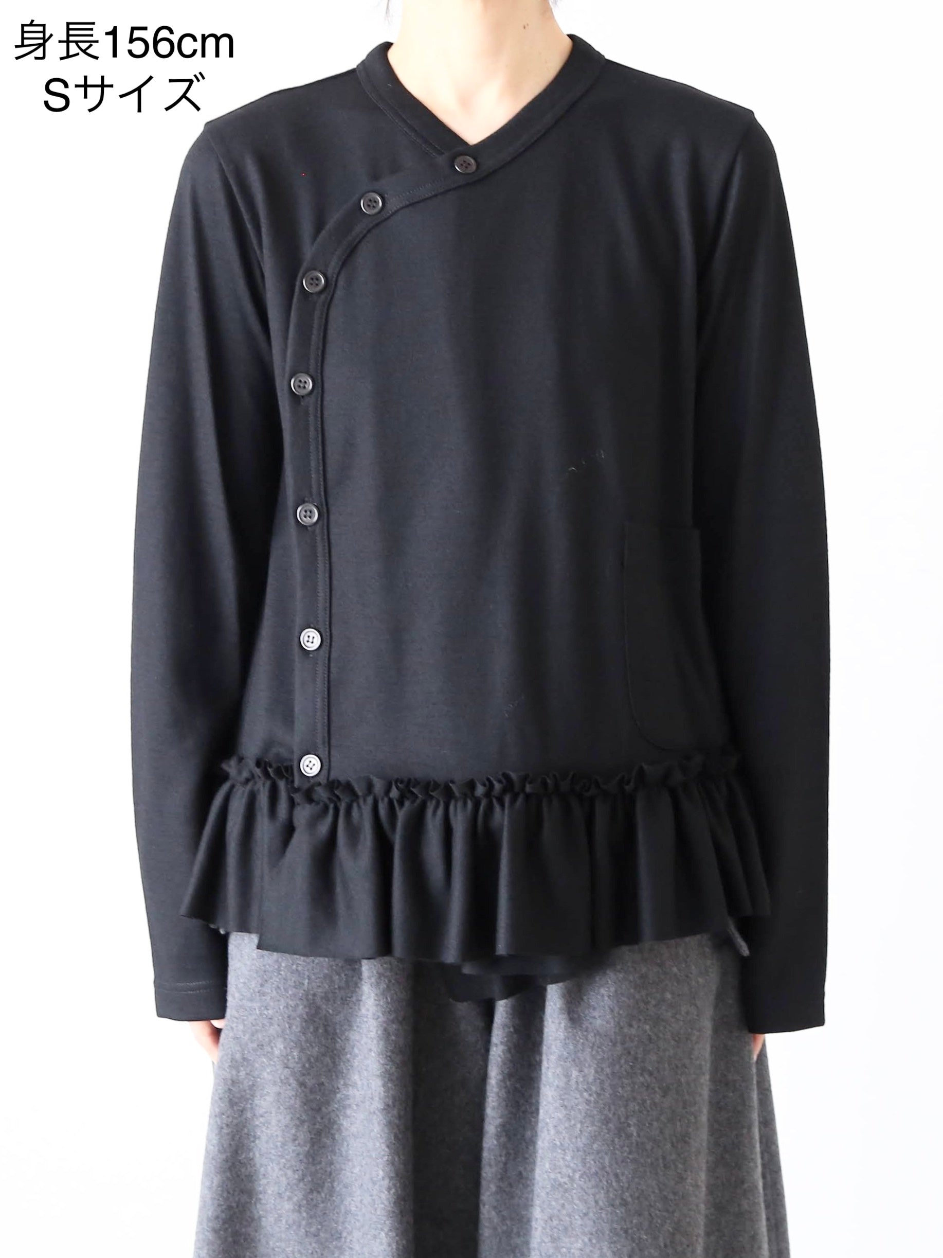 noir kei ninomiya ウール天竺ニット [3P-T017-051]