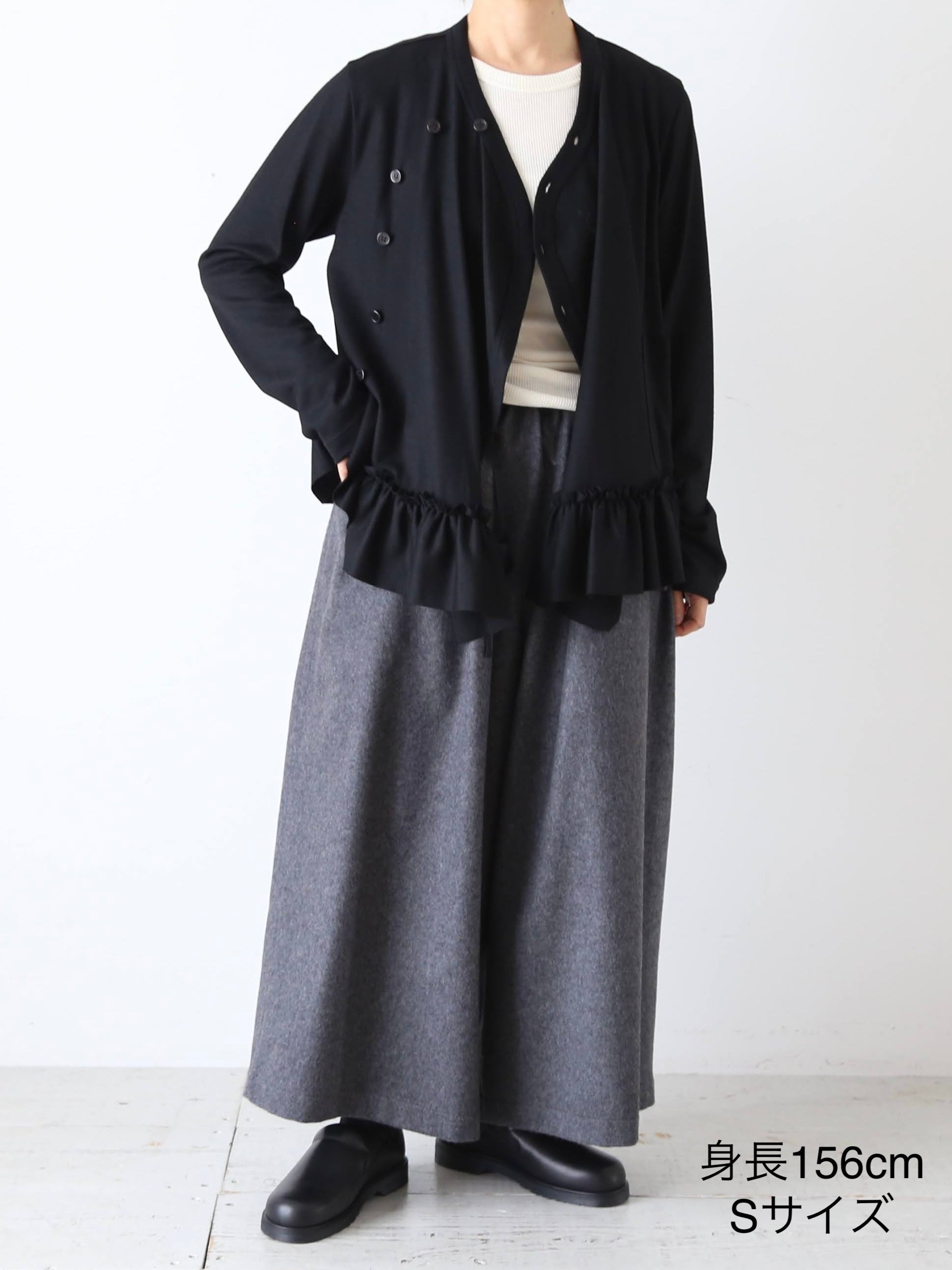 noir kei ninomiya ウール天竺ニット [3P-T017-051]