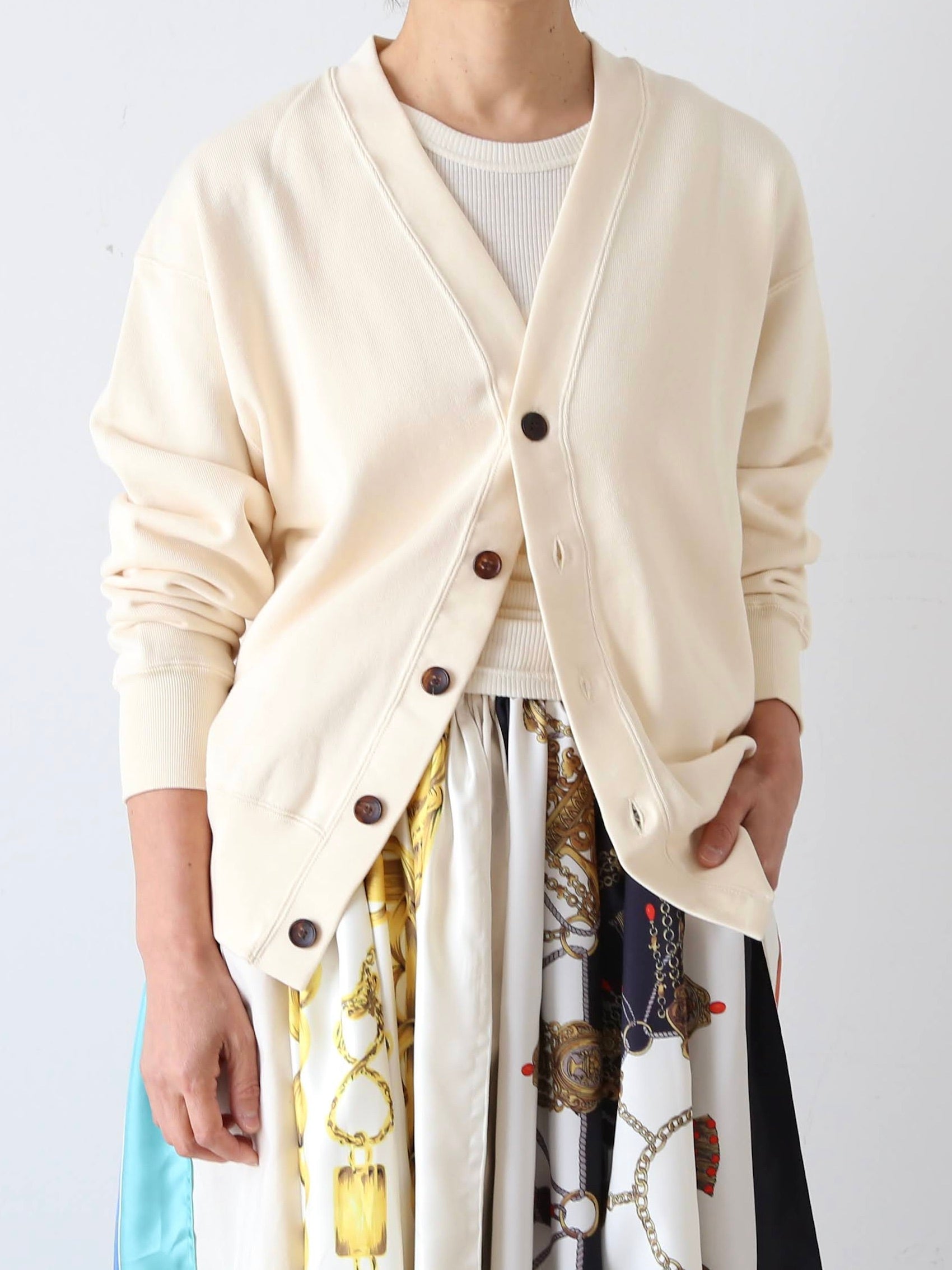 LIFiLL コットニーベーシックスウェットカーディガン [LF052-02]