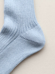 fog linen work フォグリネンワーク リネンミドルゲージリブソックス
