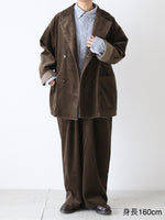 画像をギャラリービューアに読み込む, TOUJOURS ダブルブレステッドサックジャケット [TM43RJ02]
