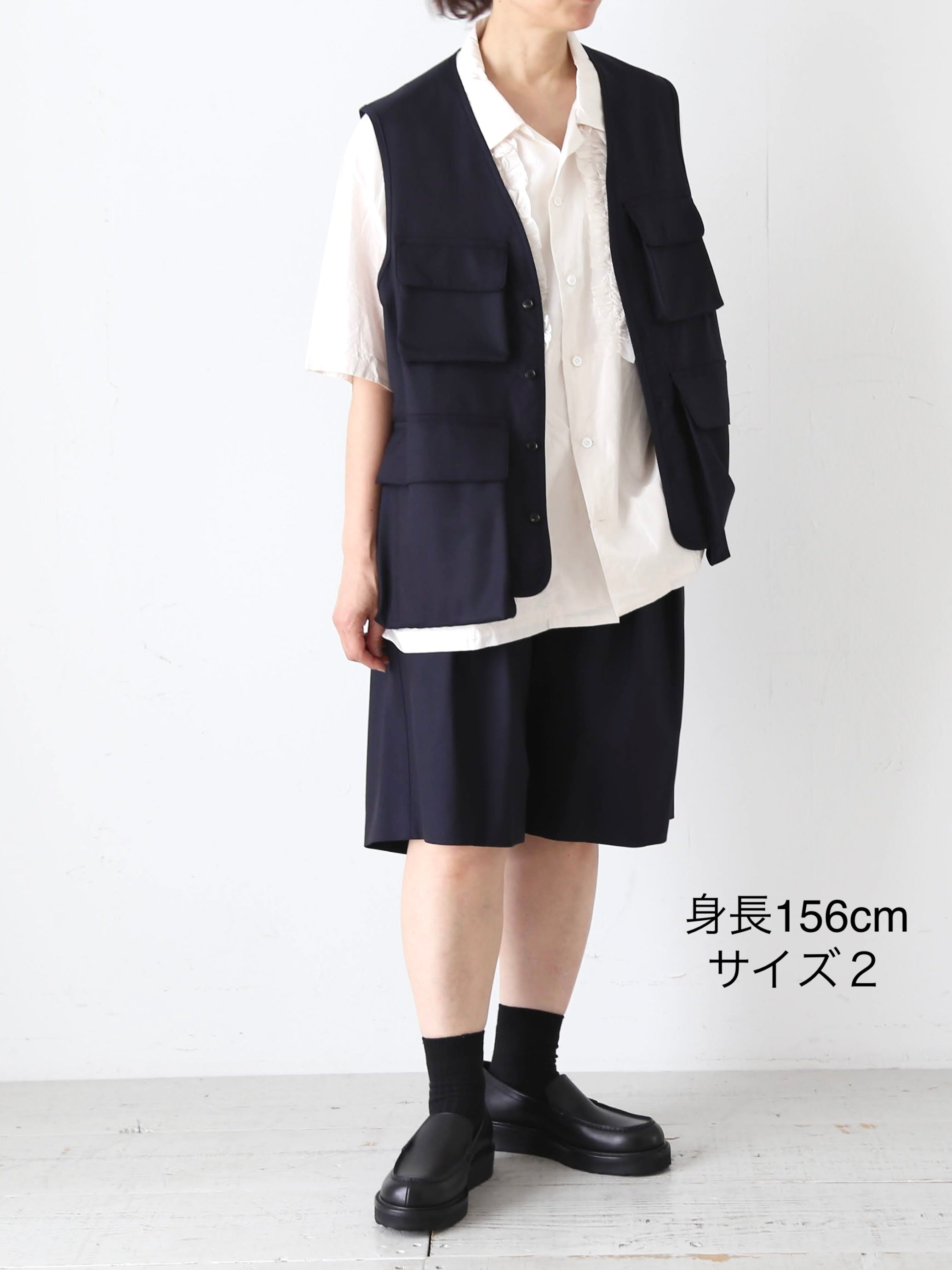 TOUJOURS 2インプリーツ ショーツ ウール100% スーパー120s 春夏 – CREER