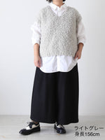 画像をギャラリービューアに読み込む, Veritecoeur ハンドニットベスト[VCK-255]
