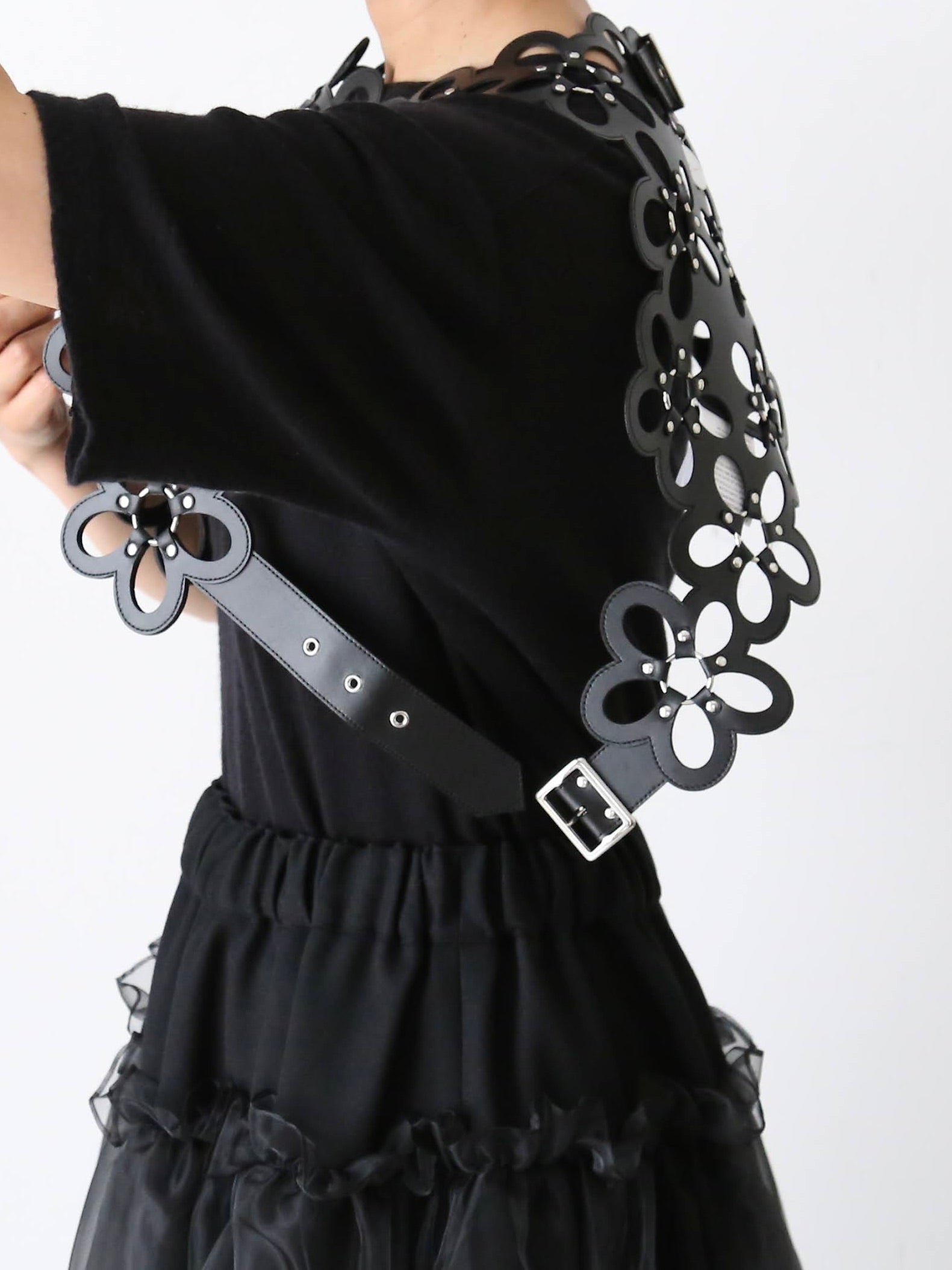 noir kei ninomiya  合成皮革ベスト [3P-V002-051]