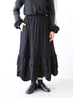 画像をギャラリービューアに読み込む, noir kei ninomiya ウールナイロンミルドスカート [3P-S007-051]
