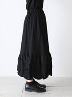 画像をギャラリービューアに読み込む, noir kei ninomiya ウールナイロンミルドスカート [3P-S007-051]
