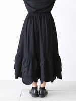 画像をギャラリービューアに読み込む, noir kei ninomiya ウールナイロンミルドスカート [3P-S007-051]
