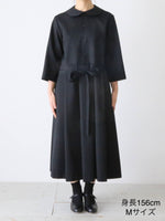 画像をギャラリービューアに読み込む, tao  ウールギャバ後染めワンピース [TC-O103-051]
