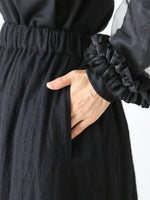 画像をギャラリービューアに読み込む, noir kei ninomiya ウールナイロンミルドスカート [3P-S007-051]
