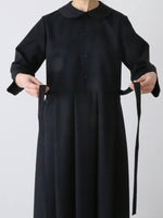 画像をギャラリービューアに読み込む, tao  ウールギャバ後染めワンピース [TC-O103-051]
