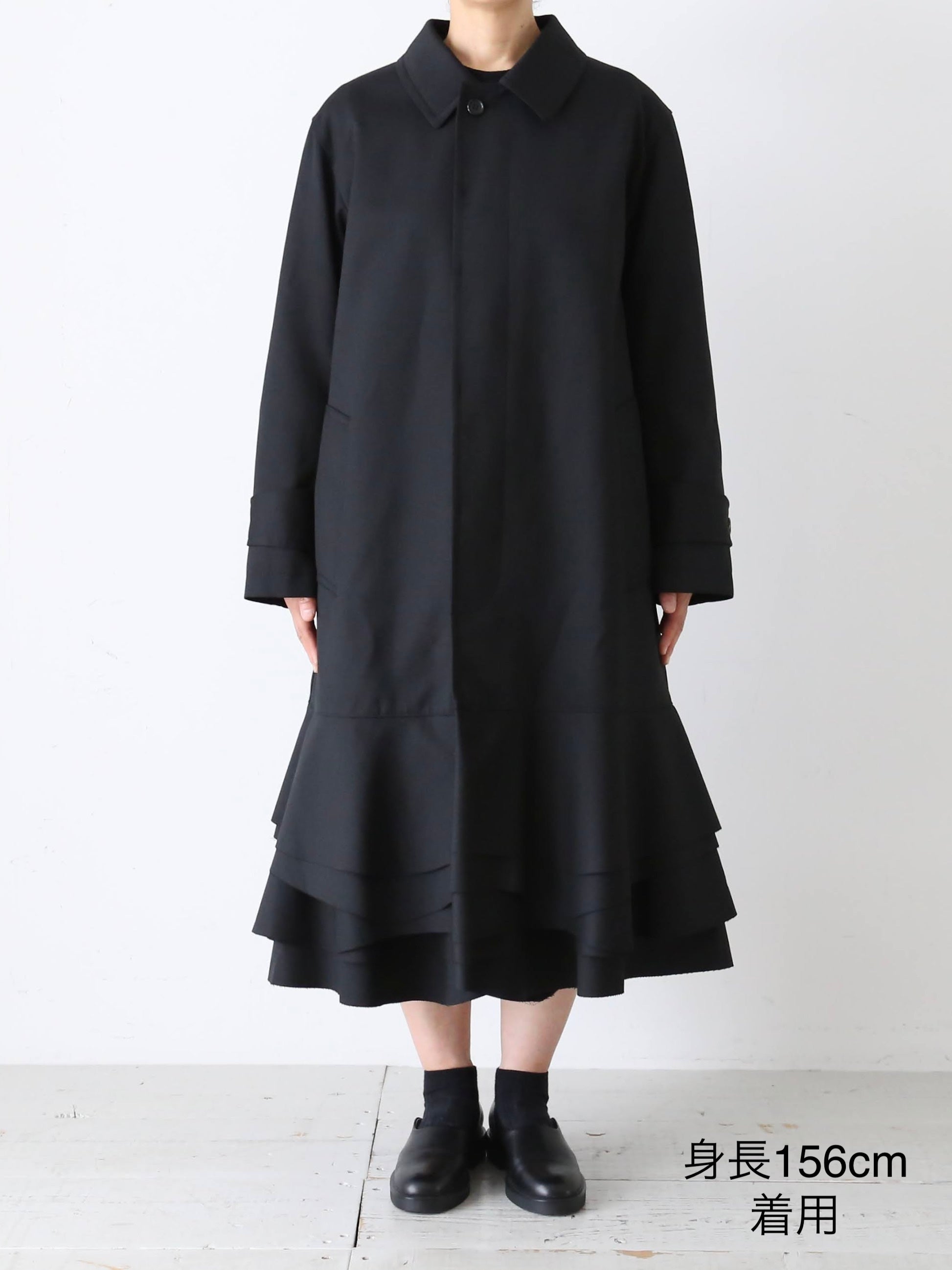 tao ウールエステルギャバ先染コート [TP-C001-051]