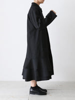 画像をギャラリービューアに読み込む, tao ウールエステルギャバ先染コート [TP-C001-051]

