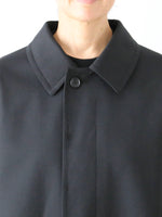 画像をギャラリービューアに読み込む, tao ウールエステルギャバ先染コート [TP-C001-051]
