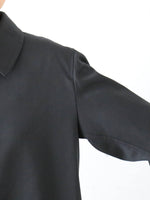 画像をギャラリービューアに読み込む, tao ウールエステルギャバ先染コート [TP-C001-051]

