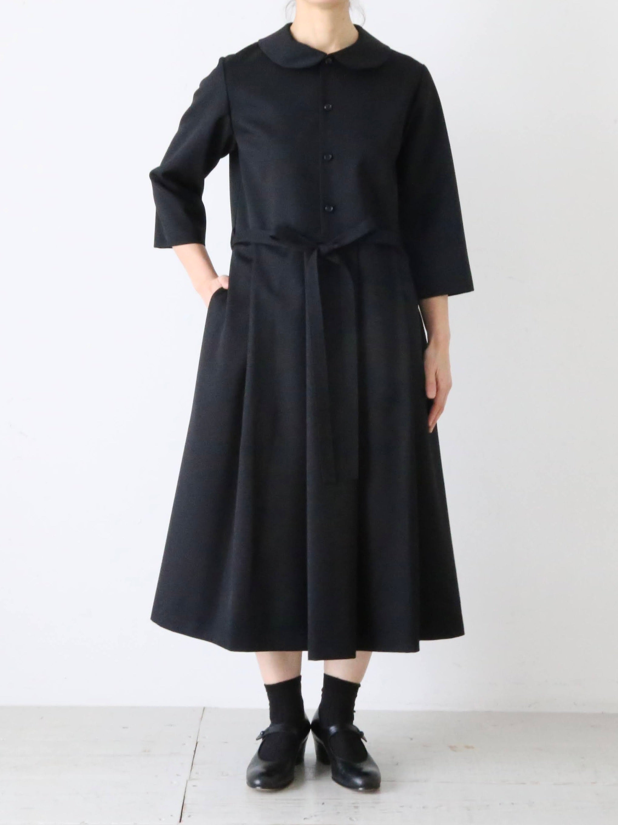 tao タオ コム デ ギャルソン ウールギャバ後染めワンピース – CREER