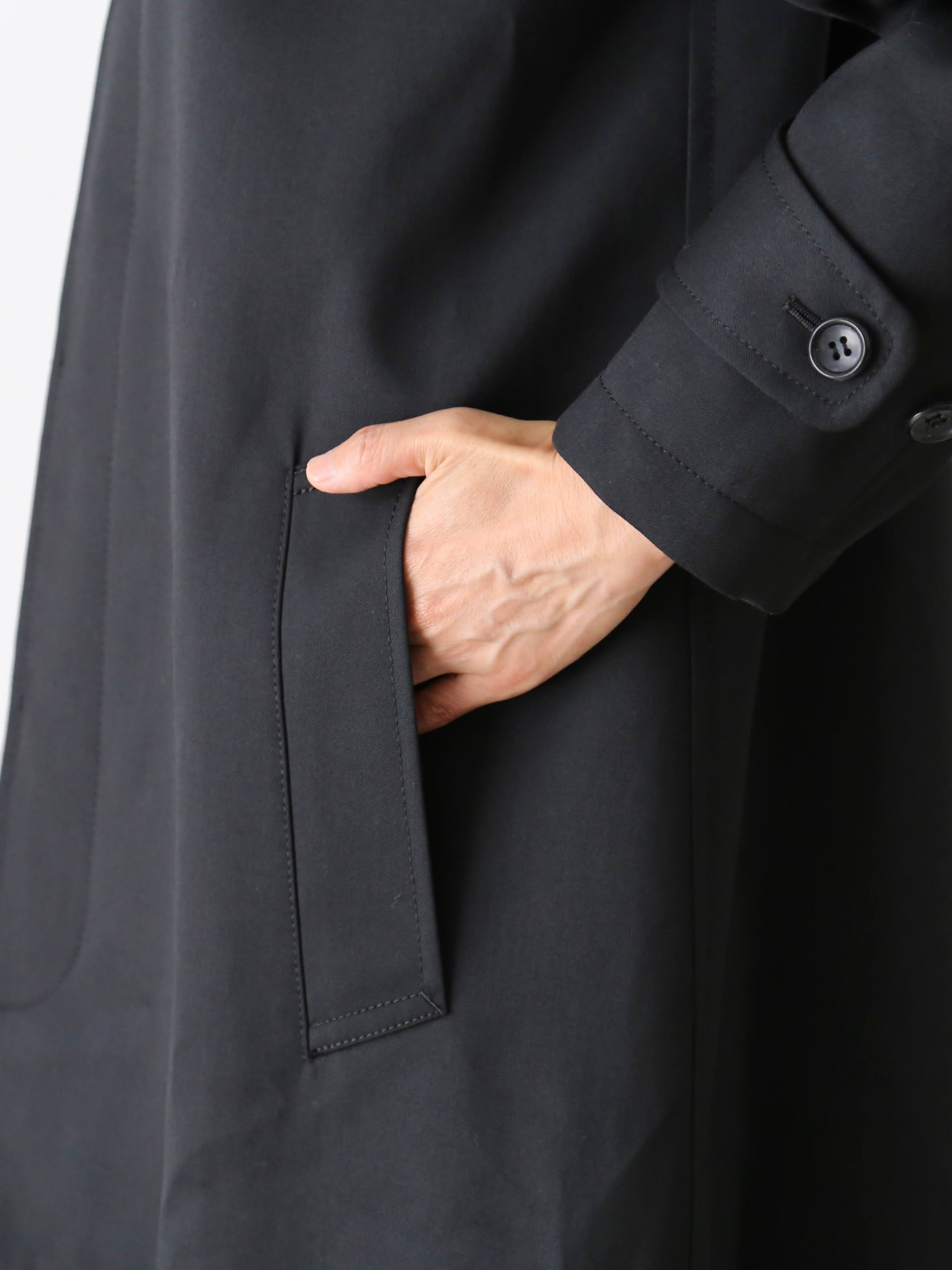 tao ウールエステルギャバ先染コート [TP-C001-051]