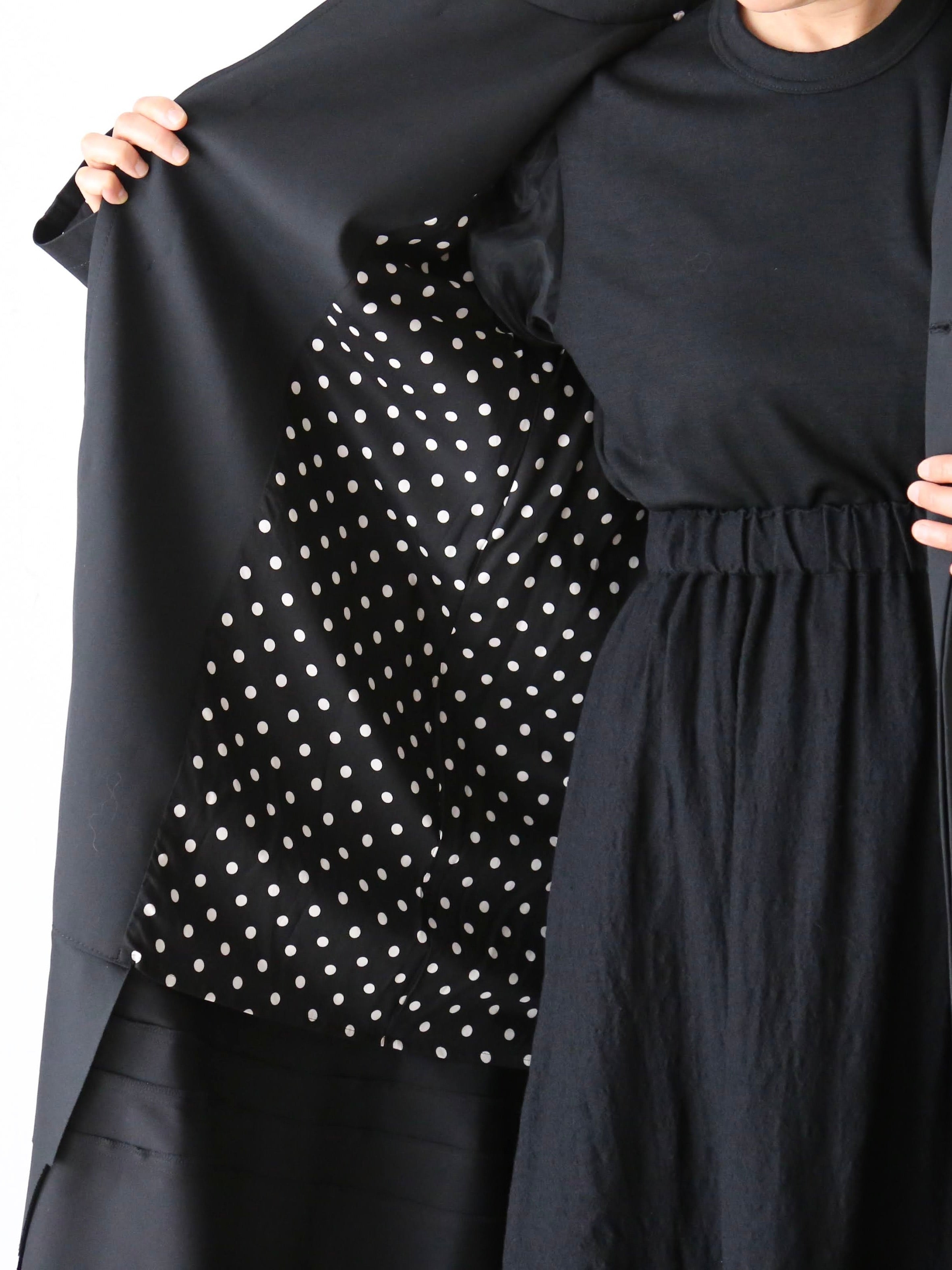 tao ウールエステルギャバ先染コート [TP-C001-051]