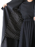 画像をギャラリービューアに読み込む, tao ウールエステルギャバ先染コート [TP-C001-051]
