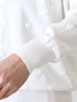 画像をギャラリービューアに読み込む, tao  綿天竺ドット柄カーディガン [TQ-N015-051]
