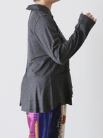 画像をギャラリービューアに読み込む, tao ウール天竺襟付きトップス [TP-T004-051]
