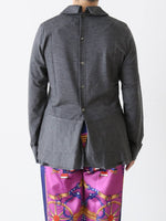 画像をギャラリービューアに読み込む, tao ウール天竺襟付きトップス [TP-T004-051]
