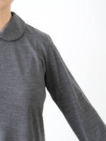 画像をギャラリービューアに読み込む, tao ウール天竺襟付きトップス [TP-T004-051]
