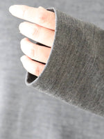 画像をギャラリービューアに読み込む, tao ウール天竺襟付きトップス [TP-T004-051]
