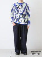 画像をギャラリービューアに読み込む, tao  綿天竺ボーダープリント(Tove Jansson) [TQ-T022-051]
