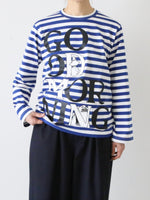 画像をギャラリービューアに読み込む, tao  綿天竺ボーダープリント(Tove Jansson) [TQ-T022-051]
