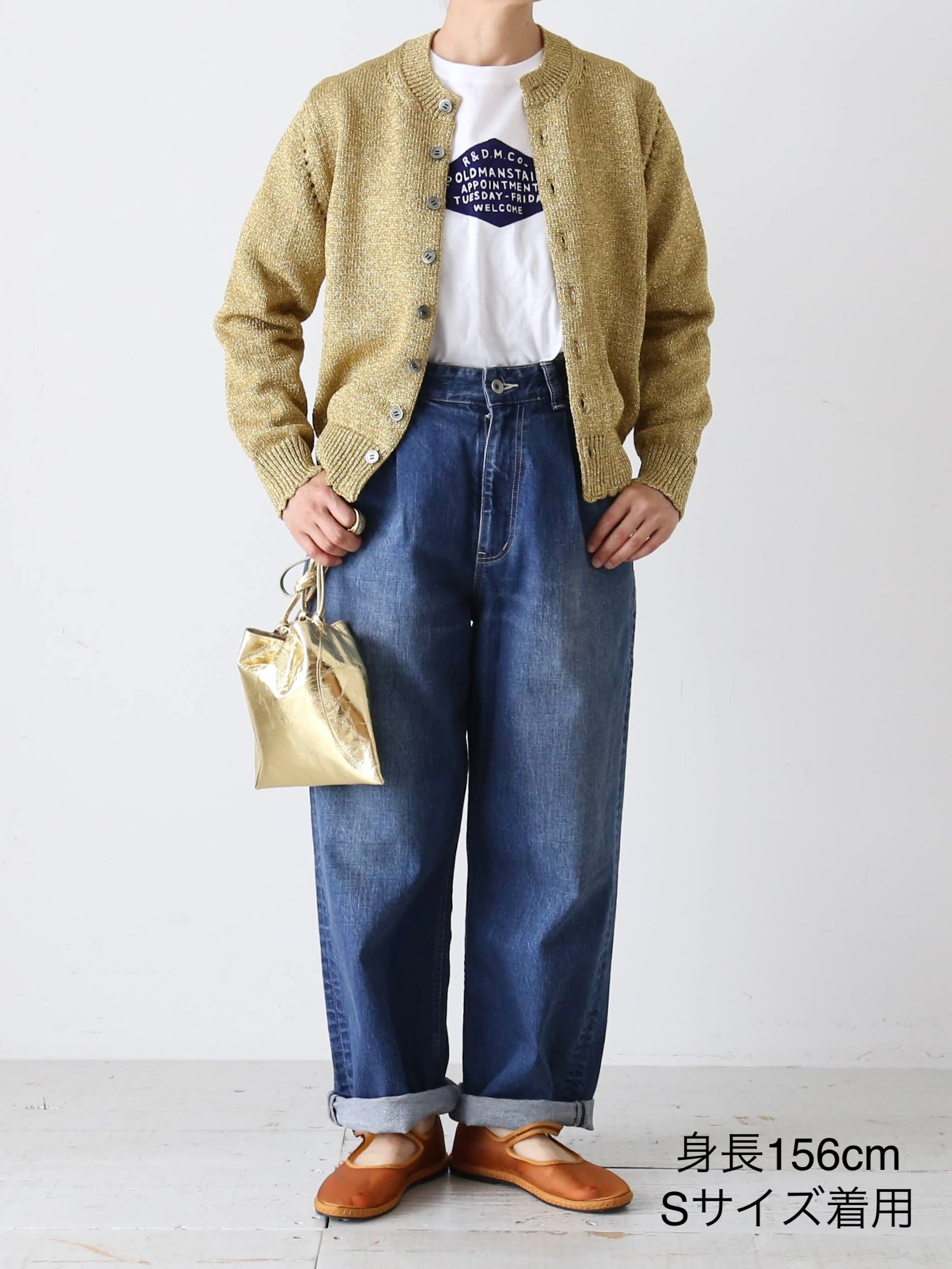 tao ラメリリヤーン天竺ニットカーディガン [TP-N015-051]