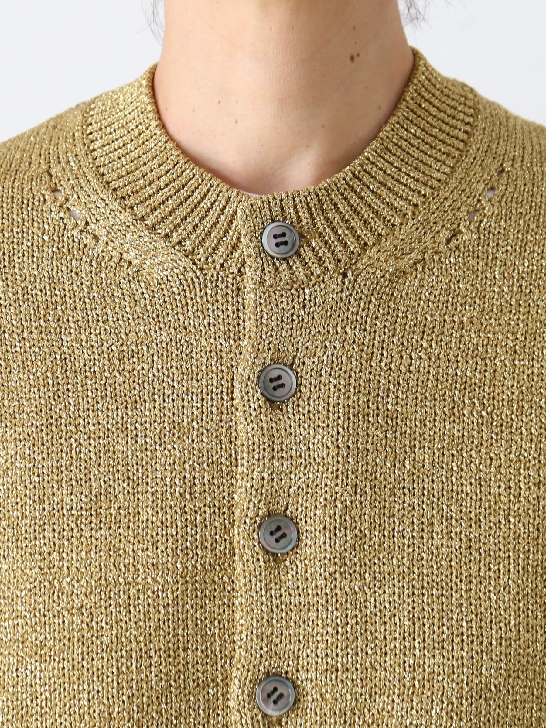 tao ラメリリヤーン天竺ニットカーディガン [TP-N015-051]