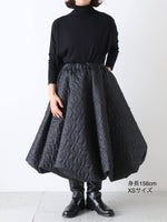 画像をギャラリービューアに読み込む, noir kei ninomiya エステルツイルキルトスカート [3P-S021-051]
