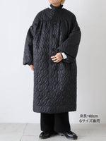 画像をギャラリービューアに読み込む, noir kei ninomiya エステルツイルキルトコート [3P-C003-051]
