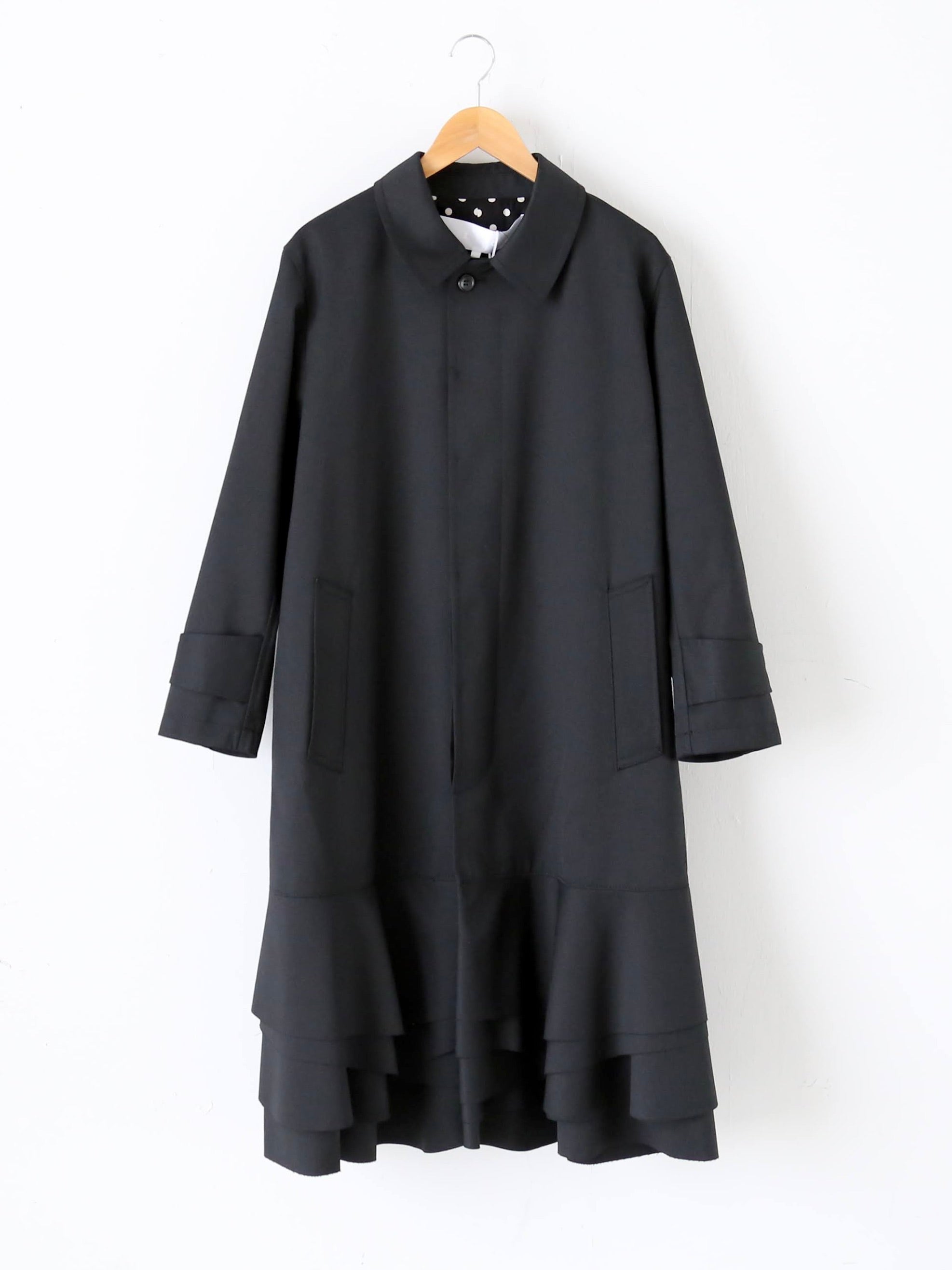 tao ウールエステルギャバ先染コート [TP-C001-051]