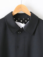 画像をギャラリービューアに読み込む, tao ウールエステルギャバ先染コート [TP-C001-051]
