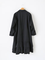 画像をギャラリービューアに読み込む, tao ウールエステルギャバ先染コート [TP-C001-051]
