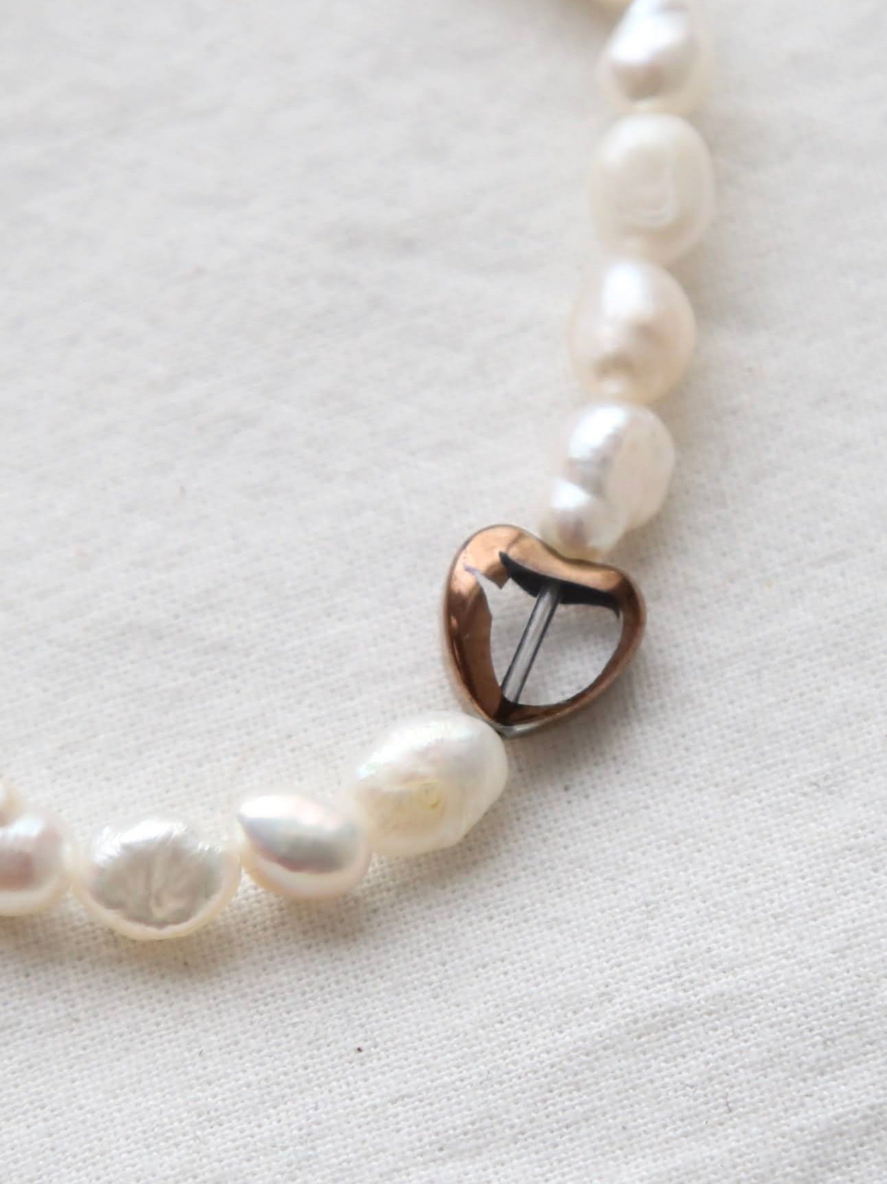 a.k.mom 淡水パールとハートのブレスレット[30]