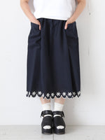 Load image into Gallery viewer, R&amp;D.M.Co- Flower Scallop Drawstring Skirt [5695]
