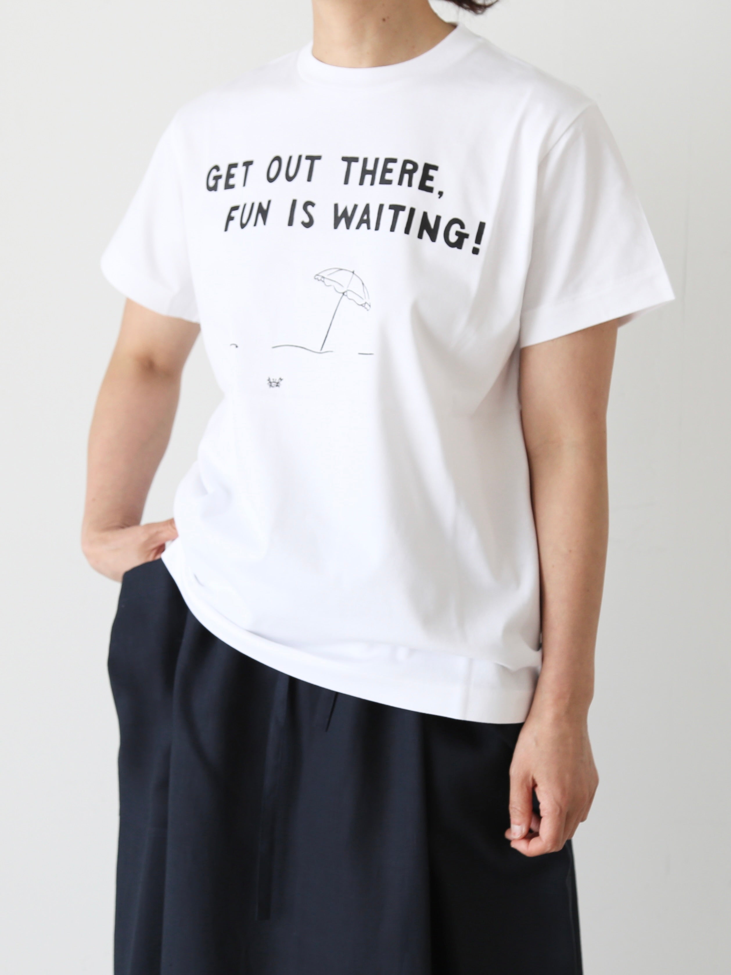 R&D.M.Co- GET OUT THERE Tシャツ パラソル [8189]｜CREER